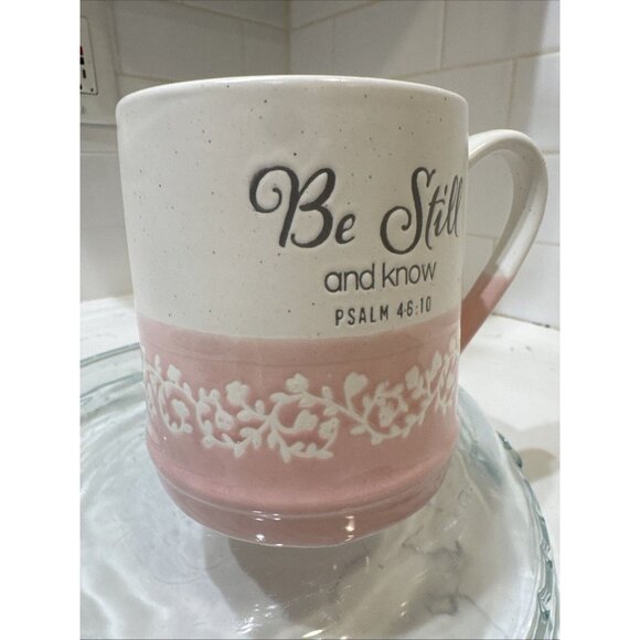 Sheffield Home Material Stoneware Ceramic PSALM 46:10 Be Still And Know - Picture 11 of 13